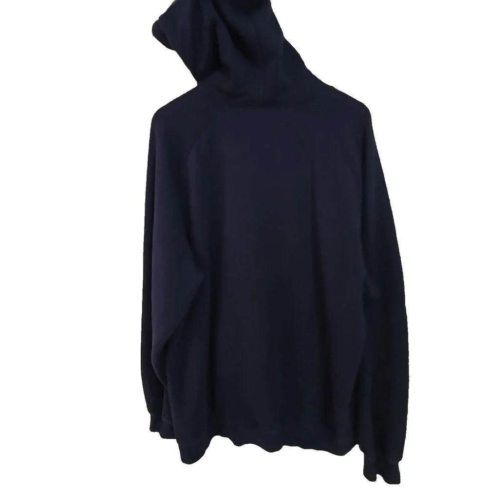 Vtg 90s Nike Hoodie Men's XL Bllue Navy Spellout Pullover  Sweatshirt‎ 90s Retro
